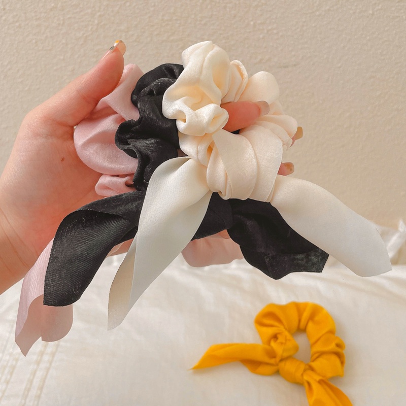 Dây Cột Tóc Cao Su Co Giãn Đính Nơ Phong Cách Hàn Quốc Thời Trang 2022