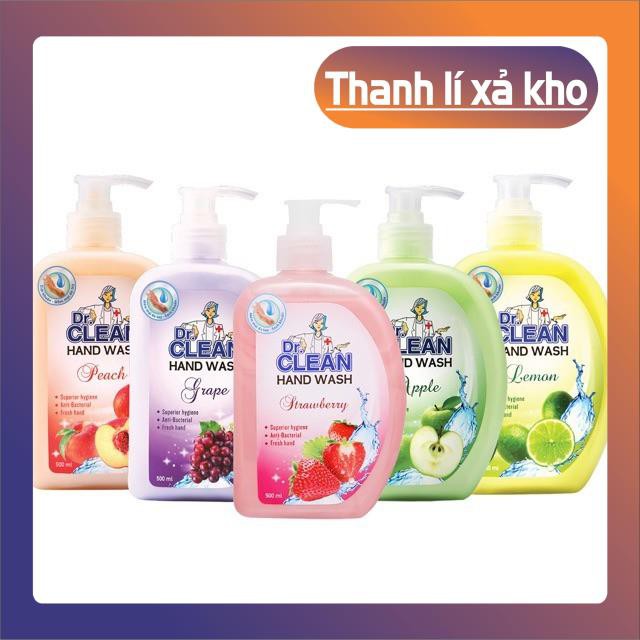 Nước rửa tay dr.clean 500ml mẫu mới