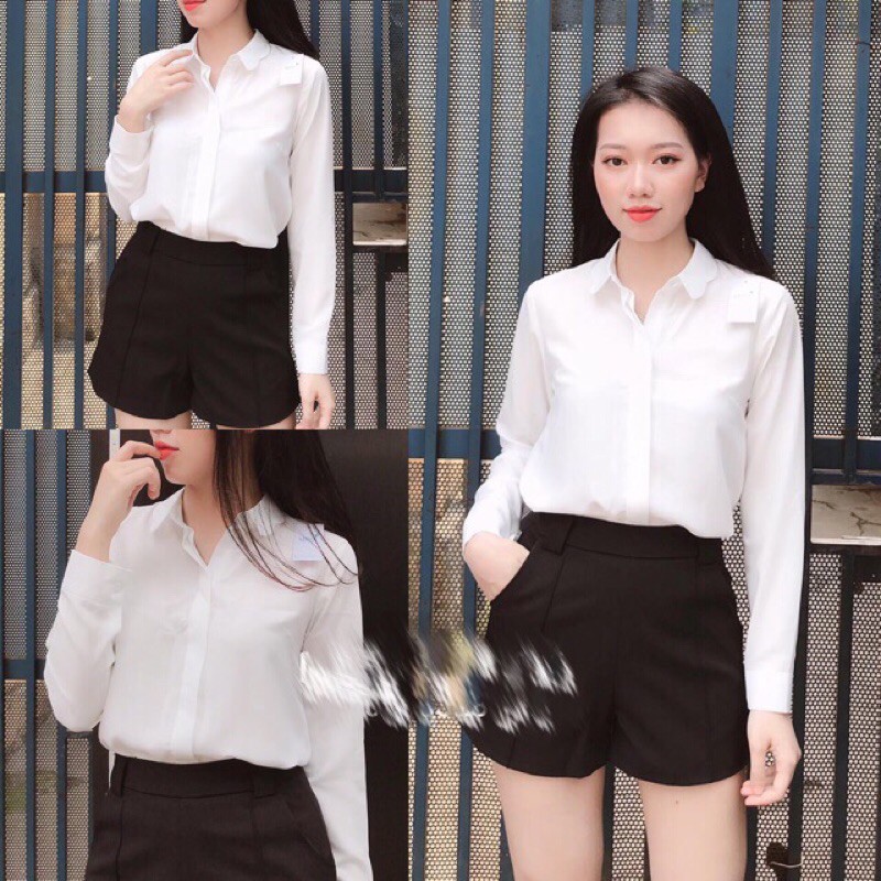 áo sơ mi trắng cho nữ ( hình thật phía dưới ) | BigBuy360 - bigbuy360.vn