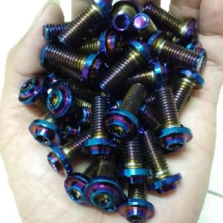 Ốc màu titanium gắn đĩa xe máy_moto
