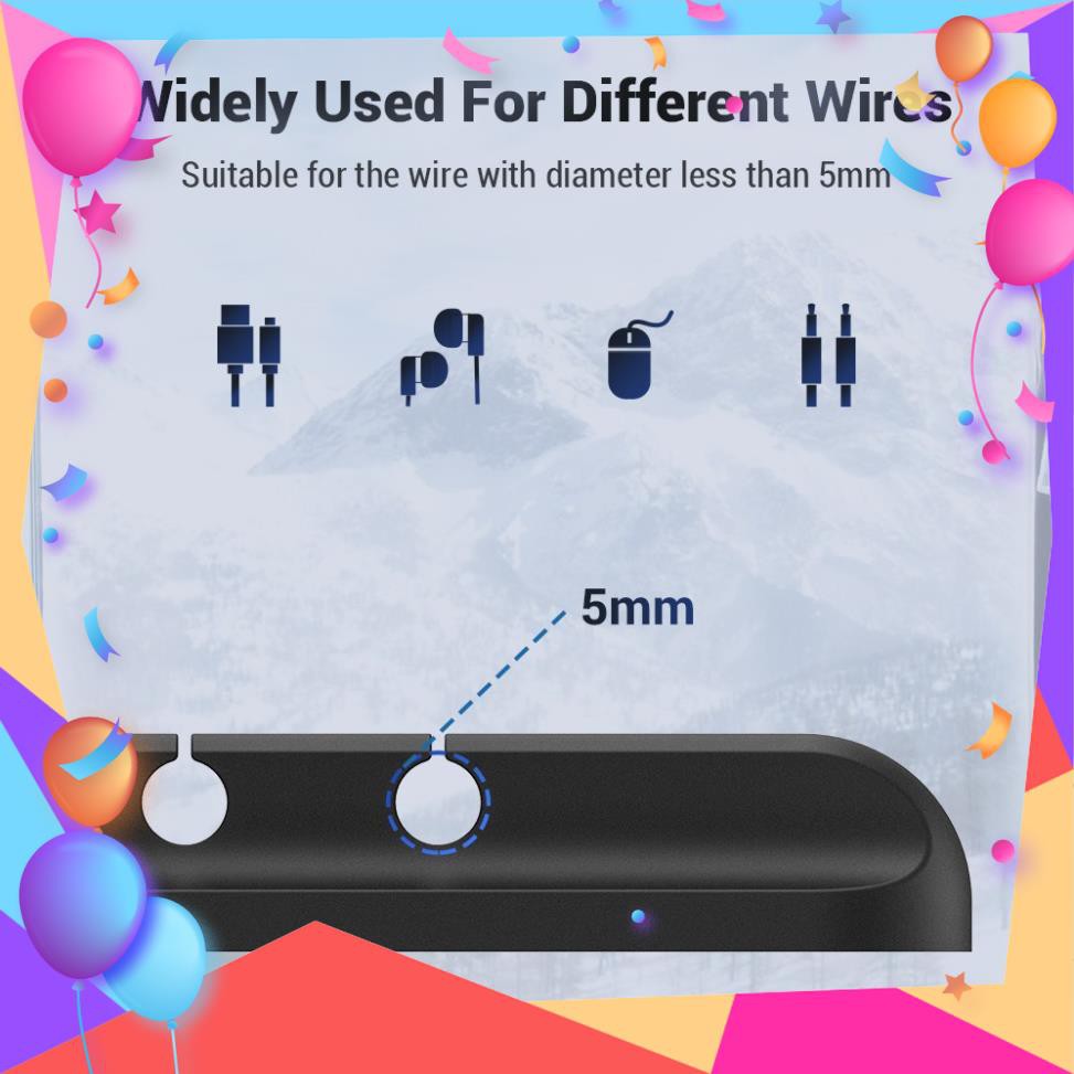 Kẹp Lưu Trữ Dây Cáp Bằng Silicon Từ Tính Gọn Gàng TOPK dính chặt dùng giữ dây cáp hỗ trợ sắp xếp không gian | BigBuy360 - bigbuy360.vn