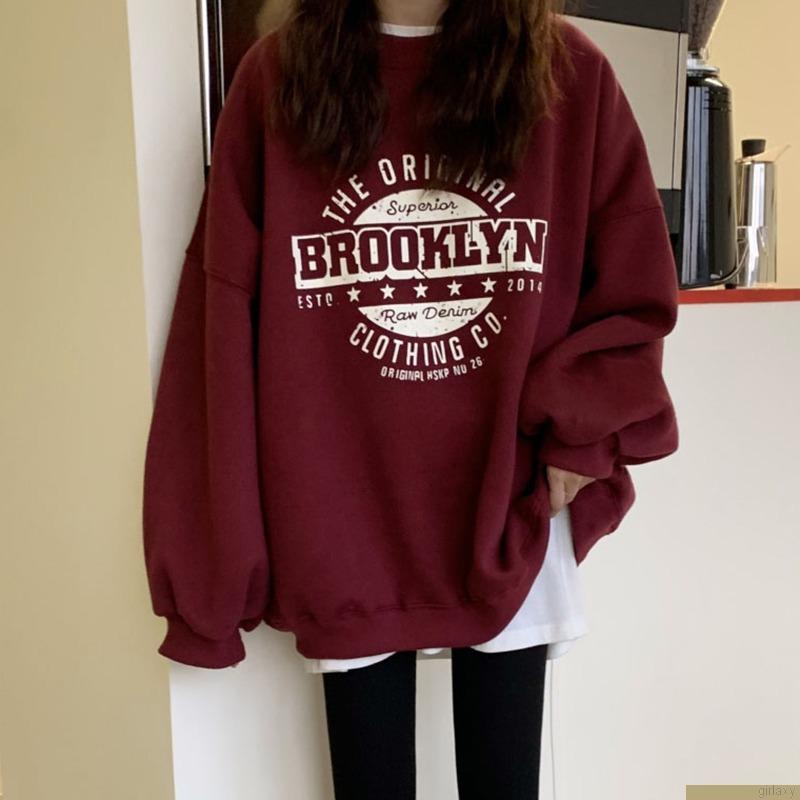 Áo thun nữ tay dài in chữ thời trang Hàn Quốc