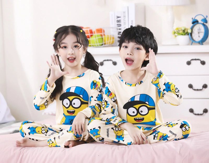 Áo thun tay dài in hình Minion đáng yêu thời trang dành cho bé