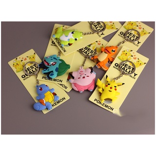 Móc Khóa silicone Hình pokemon pikachu
