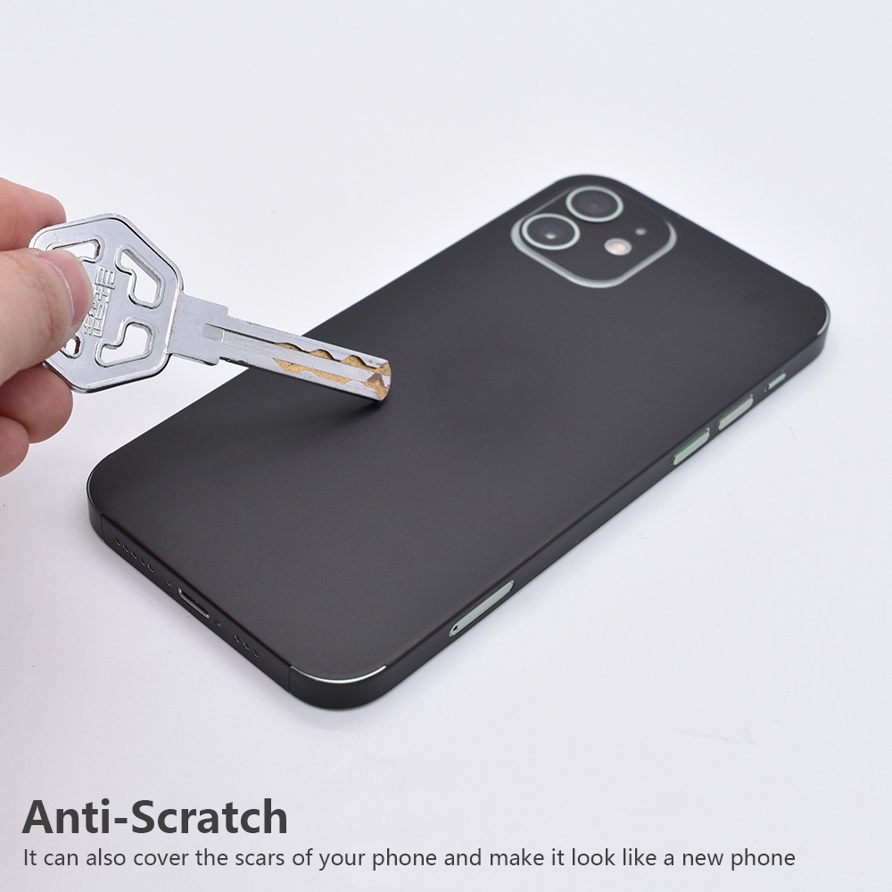 Miếng Dán Màu Đen Chống Trầy Xước Cho iPhone 6 6s 7 8 Plus X Xs XR 11 12 13 14 Pro Max Mini