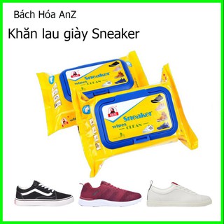 Khăn lau giầy - Khăn lau giầy Sneaker siêu sạch, không hóa chất làm hại giầy, hộp 30 tờ - Bách Hóa AnZ