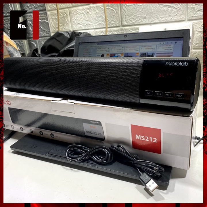Loa Thanh Máy Vi Tính Chính Hãng Bluetooth Để Bàn 2.0 MICROLAB MS212 Loa Laptop Pc Có Dây