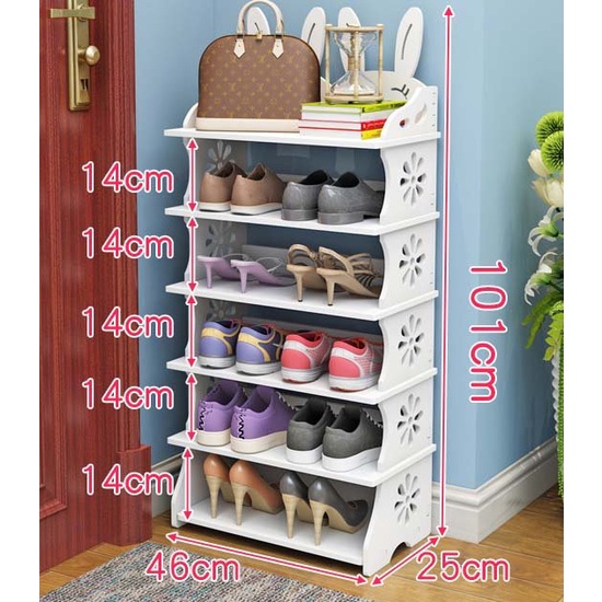 Kệ Giày Dép Tai Thỏ Đôi mẫu mới gỗ nhựa SIÊU ĐẸP nhẵn bóng, chống cháy...Lựa chọn tối ưu gọn gàng giày dép cho bạn.