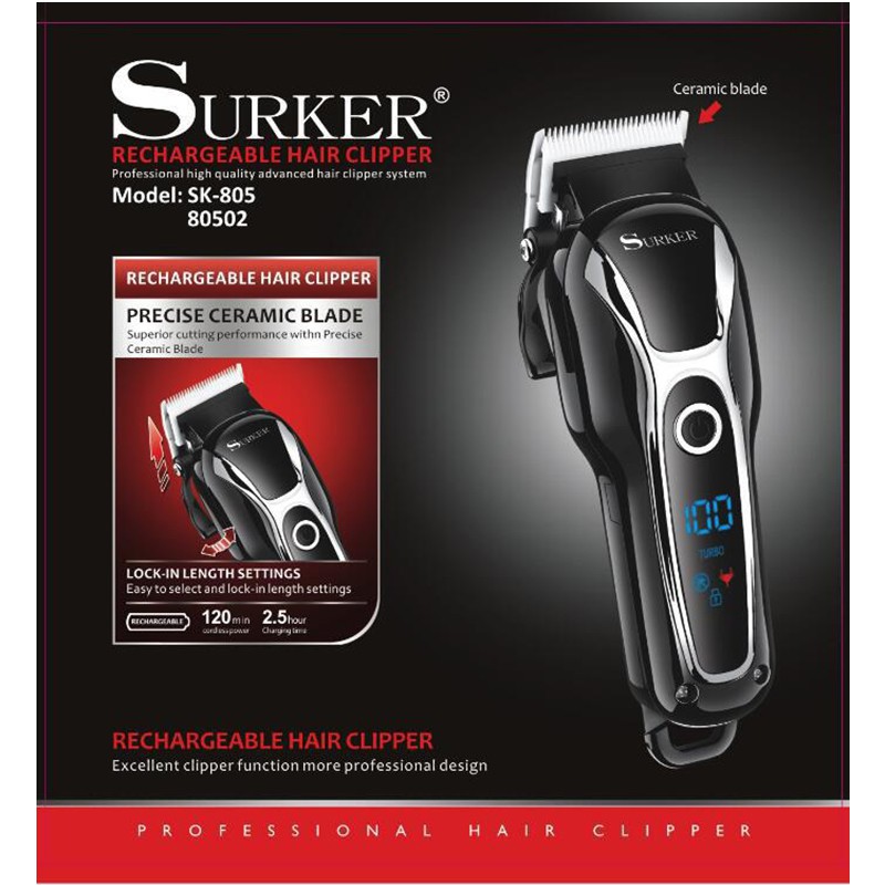 Tông đơ cắt tóc SURKER  805 LƯỠI SỨ CAO CẤP