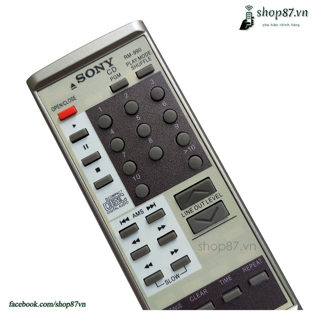 Điều khiển đầu đĩa Sony CD player remote control