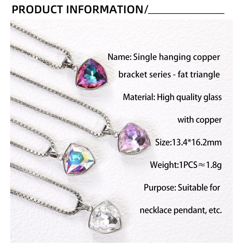 Vòng cổ Mặt Kính Đính Đá Lấp Lánh Kèm Móng Vuốt Đồng