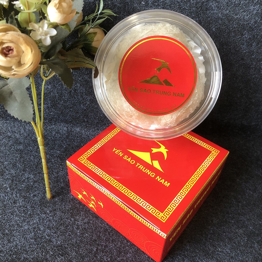 Tổ Yến Sào Tinh Chế 5Tổ/40g/Hộp (Tổ Yến làm sạch/Tổ Yến Sạch chế biến từ Tổ Yến Thô /Yến Sào còn lông)-Yến Sào Trung Nam