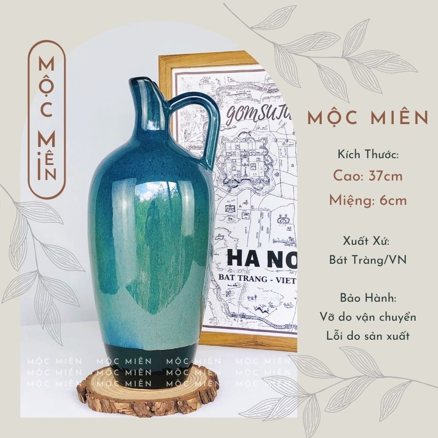 Bình hoa gốm lọ hoa men hoả biến MP decor trang trí nhiều kích cỡ, Mộc Miên gommocmien, gốm sứ bát tràng