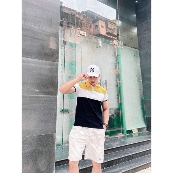 ÁO POLO NAM PHỐI VÀNG