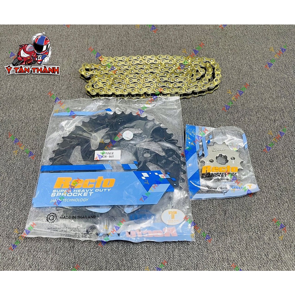 nhông sên đĩa recto xe moto CBR 150 đời 2 đèn MS 211