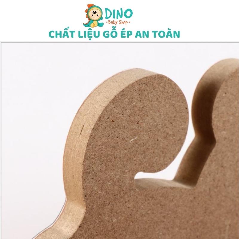 Đồ chơi mê cung lăn bi, đồ chơi giải đố hình động vật đáng yêu bằng gỗ an toàn Dino