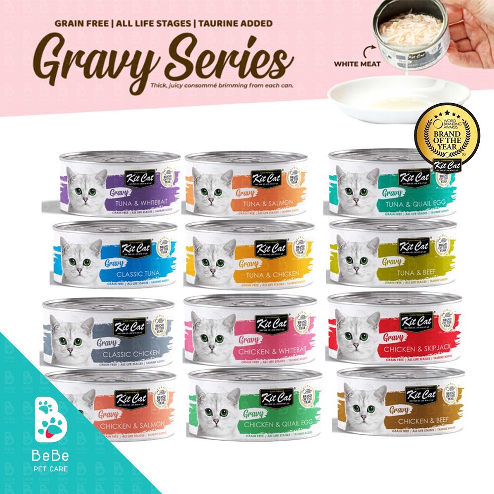 Pate KITCAT GRAVY Dạng Sốt Cho Mèo Mọi Lứa Tuổi