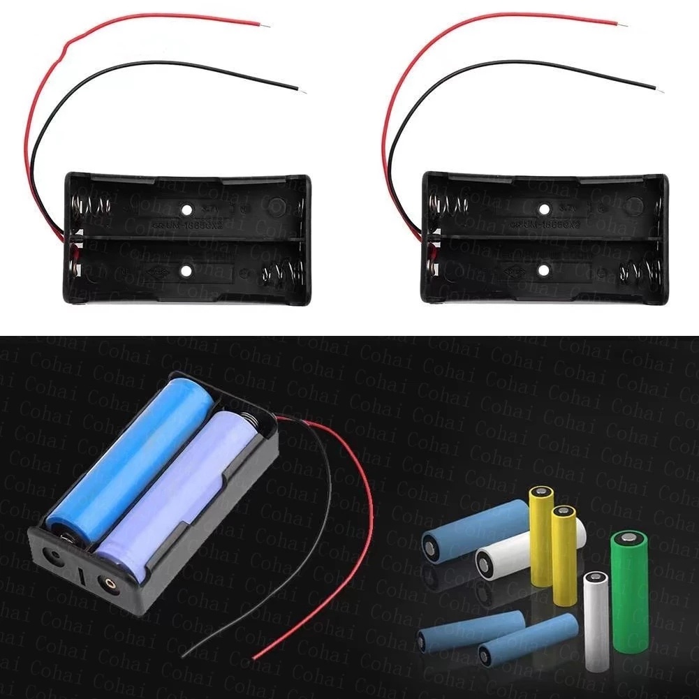 Hộp Đựng Pin Dự Phòng Tự Làm 18650 1X 2X 3X 4X 18650 1 2 3 4 Ngăn Tiện Dụng