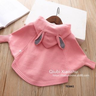 Áo khoác len cho bé gái mềm mịn