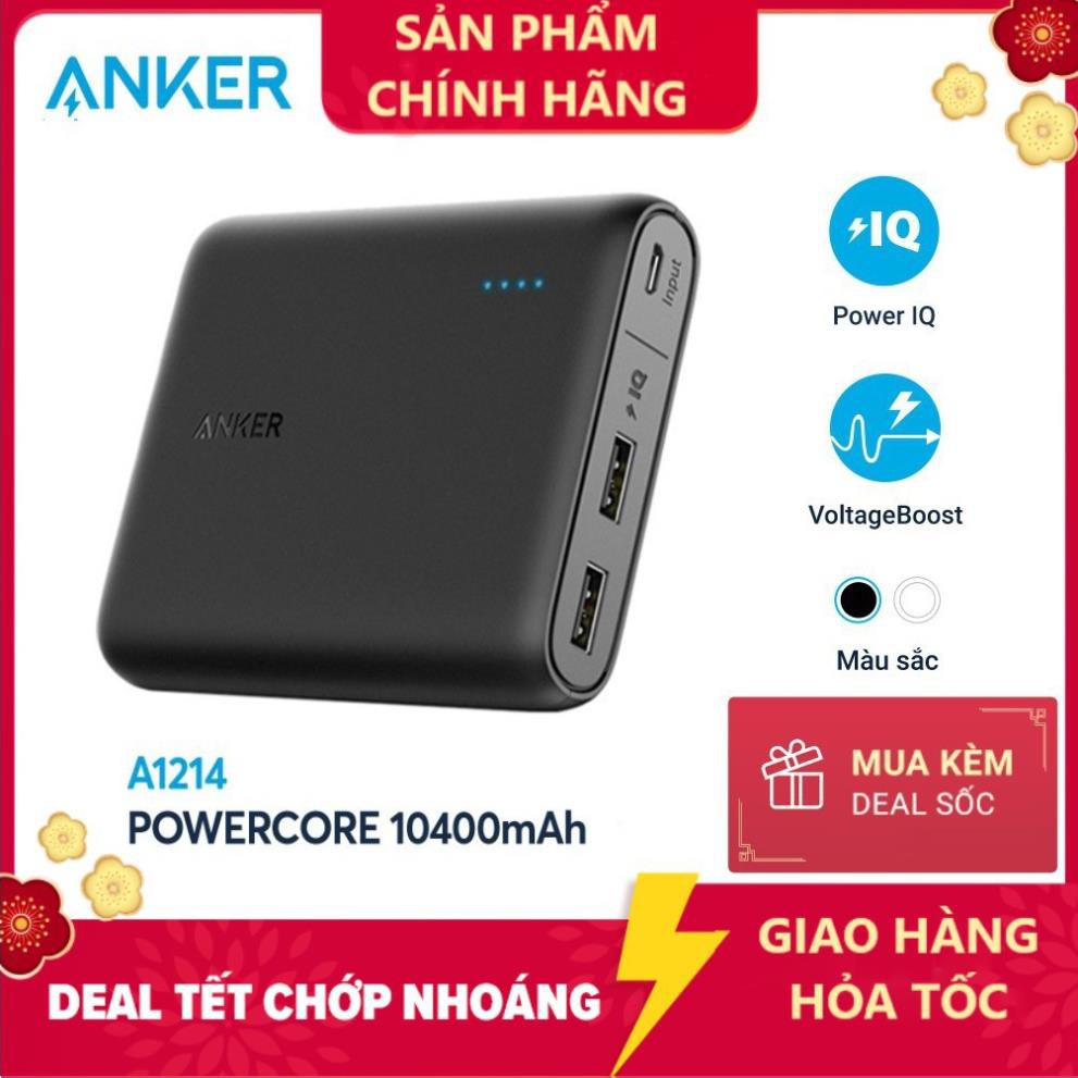 [ AnkerVN ] Pin sạc dự phòng ANKER PowerCore 10400mAh- Sạc dự phòng Anker A1214 - Hàng chính hãng - Bảo hành 18 tháng