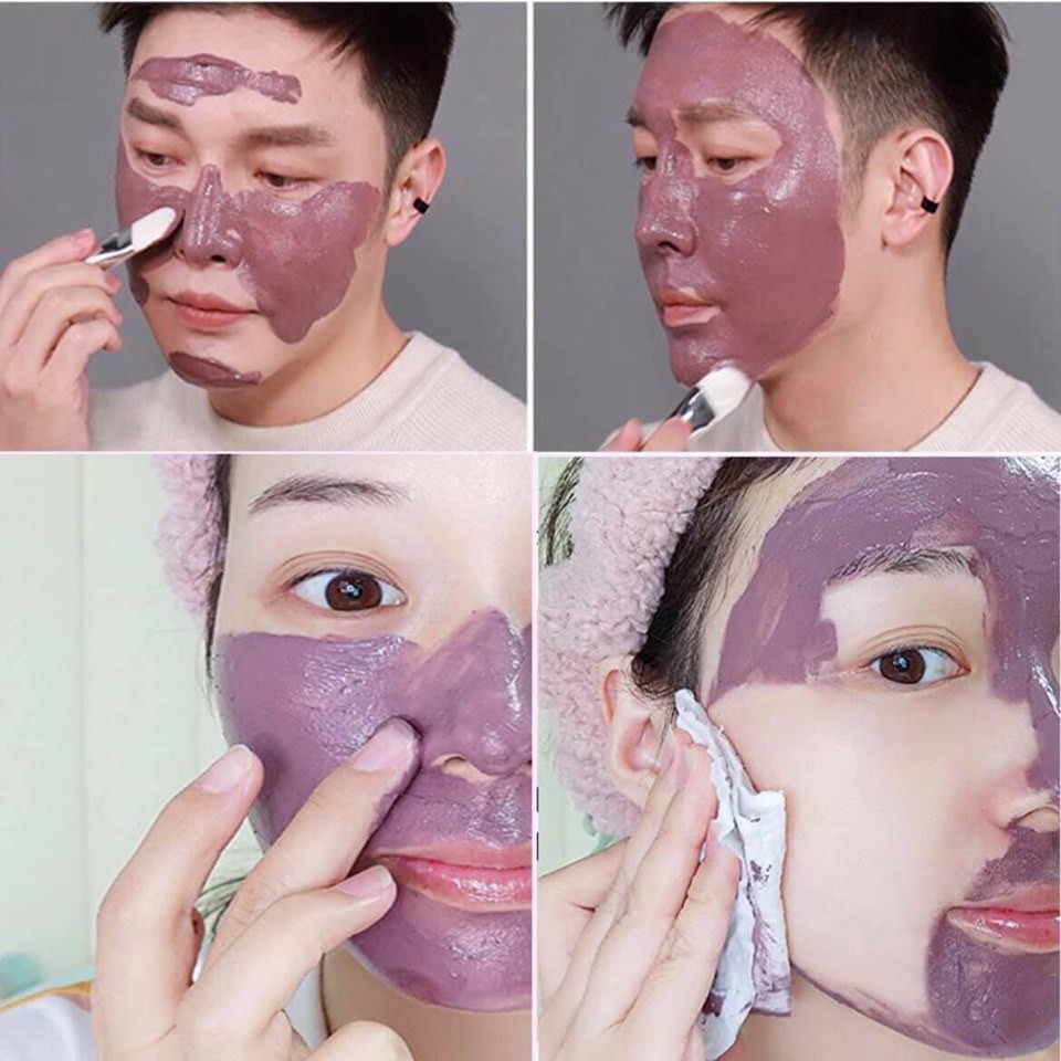 🍆 Hộp 8 Hũ Mặt Nạ Bùn Cà Tím EggPlant Cream Mask Dưỡng Trắng, Ngừa Mụn, Nâng Cơ Giúp Da Sáng, Khỏe - Y205