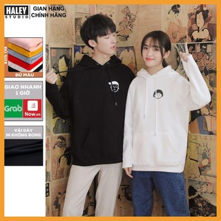 💥FREESHIP💥 Áo Hoodie có cổ Cặp Đôi Unisex Hình Icon dễ thương phong cách Hàn Quốc, Chất nỉ - Tặng vòng xinh