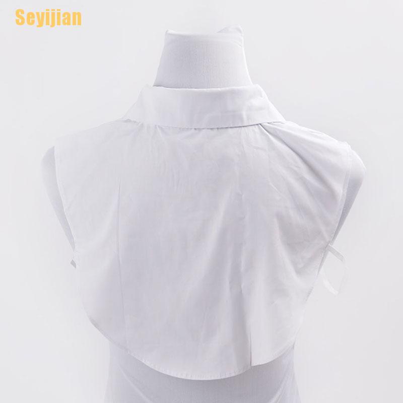 [SEY] Áo Sơ Mi Giả Cổ Búp Bê Có Thể Tháo Rời Phong Cách Vintage Mùa Đông Cho Nữ