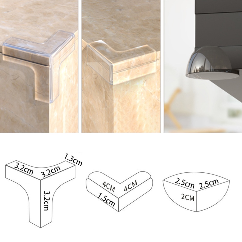 Edge Bộ 4 Miếng Bọc Cạnh Bàn Bằng Silicon Chống Va Chạm Bảo Vệ An Toàn Cho Bé