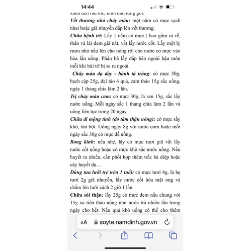 Cây Cỏ Mực( Nhọ Nồi Thu gom dân bản)