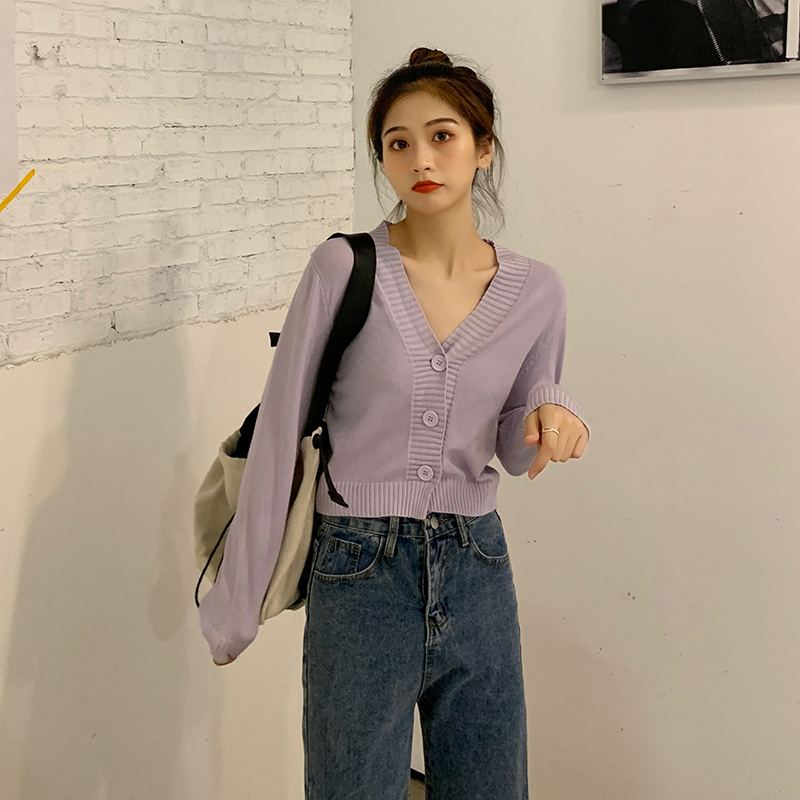 Áo Khoác Len Cổ Chữ V Phong Cách Hàn Quốc 3d | BigBuy360 - bigbuy360.vn