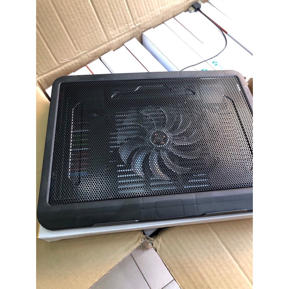ĐẾ TẢN NHIỆT LAPTOP N191/Đèn Led, Quạt Chạy Êm - Full Box