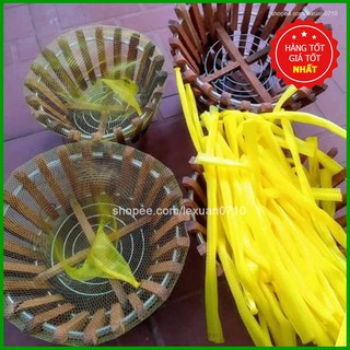 Túi lưới bọc chậu trồng hoa lan, bọc trái cây, túi lưới vàng