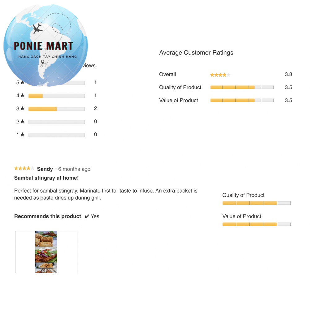 Gói gia vị NONYA SAMBAL  hãng Prima Taste 80gr