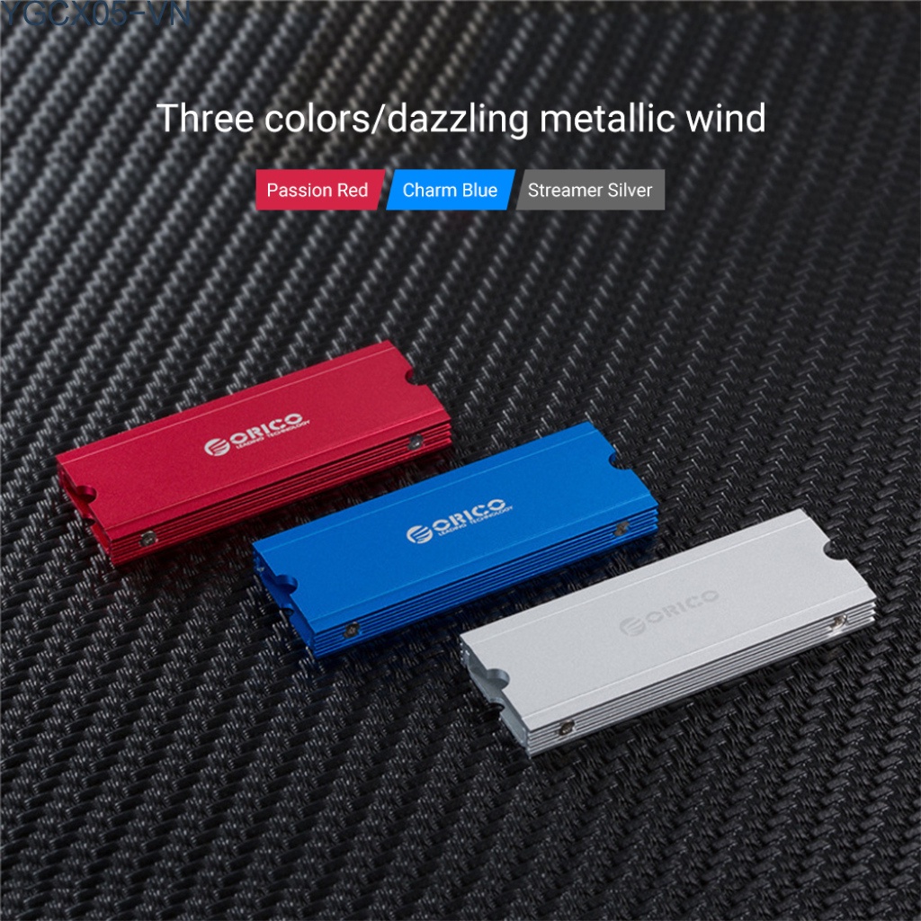 Bộ Tản Nhiệt Orico Nvme M.2 Ssd Bằng Hợp Kim Nhôm Kèm Đệm Tản Nhiệt | BigBuy360 - bigbuy360.vn
