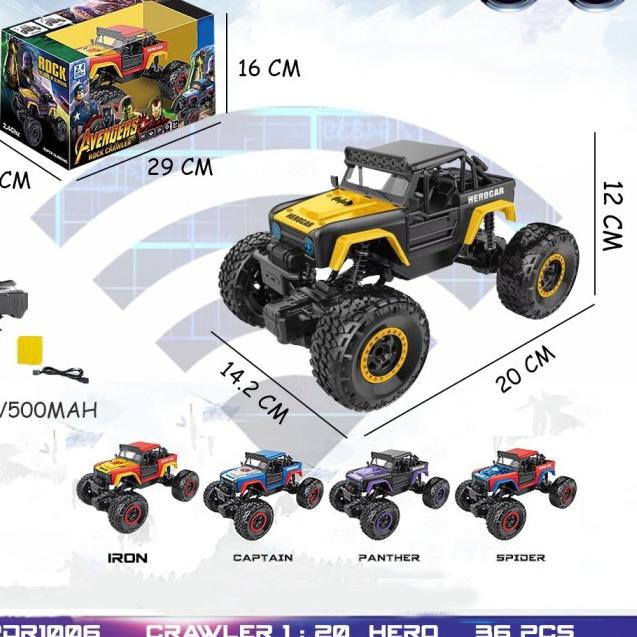 Xe Địa Hình Điều Khiển Từ Xa Rdr1006 Rock Crawler Ra - Batman