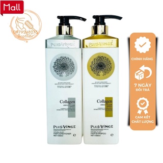 Cặp Dầu Gội Xả Collagen Vinge 1000ML | Hàng Chính Hãng|Freeship toàn quốc _Shopee Mall