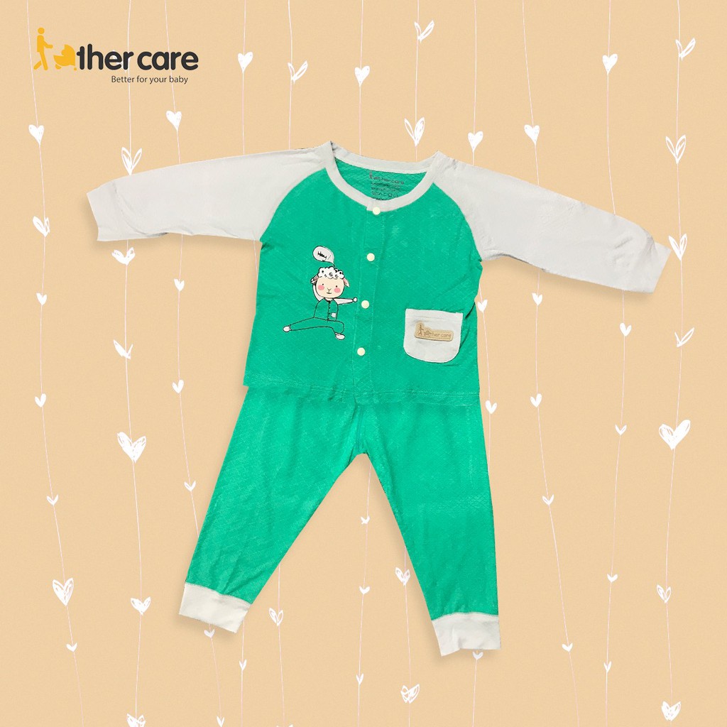 Bộ Quần Áo sơ sinh DT FatherCare Cài Gữa - Cừu Hey FC804