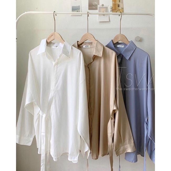 Áo sơmi buộc hông ( Loại 1 Ảnh thật )