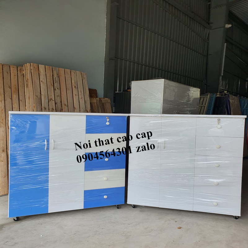 Tủ nhựa ĐL 2 cánh 5 hộc kéo thoái mái đựng đồ cho Bé siêu tiện lợi giá mềm
