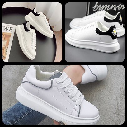 Giày Sneaker MCQ Khâu Đế Dây Lụa Cao Cấp Full Size Nam Nữ
