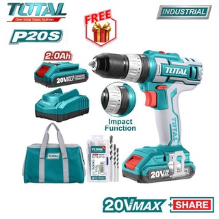 MÁY KHOAN BÚA DÙNG PIN TOTAL 20V TIDLI2002