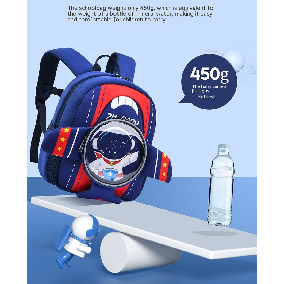 Túi xách trẻ em Ba Lô Đi Học Mini Siêu Nhẹ In Họa Tiết Hoạt Hình 3D Dễ Thương Thời Trang Cho Bé Trai Mẫu Giáo