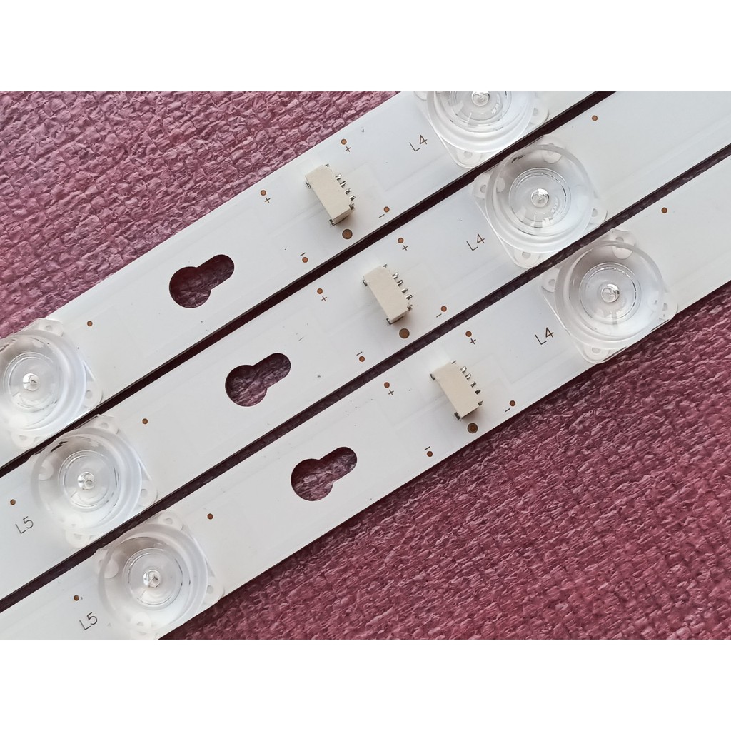 BỘ LED TIVI TCL 40D2900 40S4900 40P62 40S6000 MỚI 100% HÀNG ZIN HÃNG, BỘ 3 THANH, MỖI THANH 8 BÓNG 6V, DÀI 68,8cm.