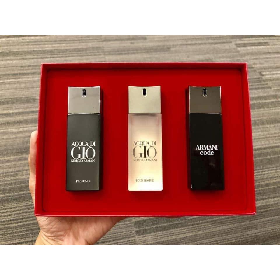 💞💞  SET NƯỚC HOA NAM GIORGIO ARMANI 3 CHAI- Limited Edition ( Phiên bản giới hạn) | Thế Giới Skin Care