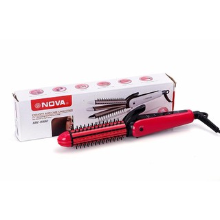 Máy Làm Tóc 3 Trong 1 -Uốn, Duỗi, Bấm- Nova Hồng