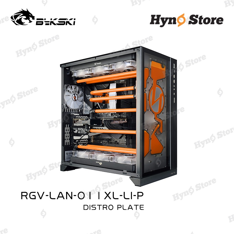 Distroplate tấm tank mặt trước case Lianli O11 XL Tản nhiệt nước custom Hyno Store