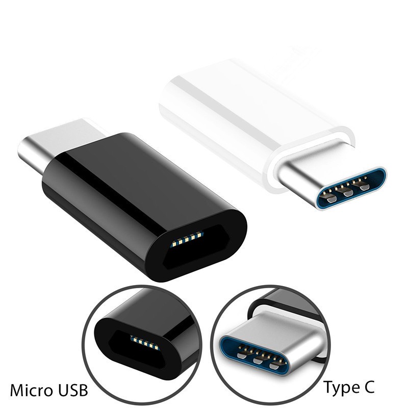 Type-C to Micro USB Adapter for OnePlus 5 6T Huawei Mate 20 Xiaomi Redmi Samsung