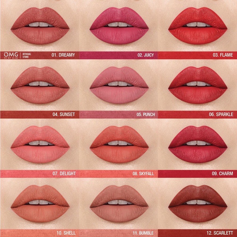 (hàng Mới Về) Son Kem Lì Lên Màu Chuẩn Đẹp Oh My Glam Kiss | BigBuy360 - bigbuy360.vn