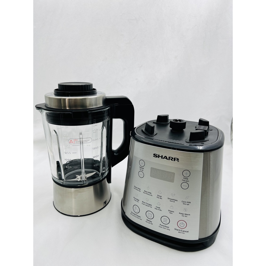Máy Làm Sữa Hạt, Xay và Nấu Đa Năng SHARP KS-168, Hàng Chính Hãng Bảo Hành 12 Tháng