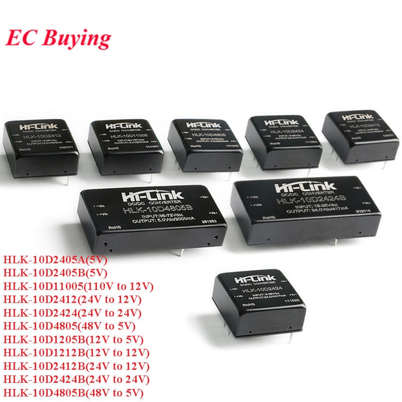 Mô Đun Cấp Nguồn Dc-Dc 10w Dc Sang Dc Hlk-10D11005 10d4805 10d2412 10d24 10d1212b 10d1205b 10d1205b